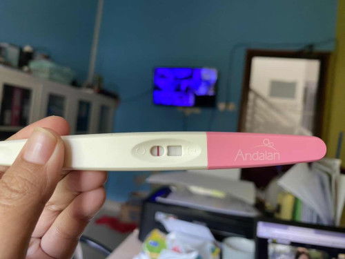 Belum telat haid testpack samar