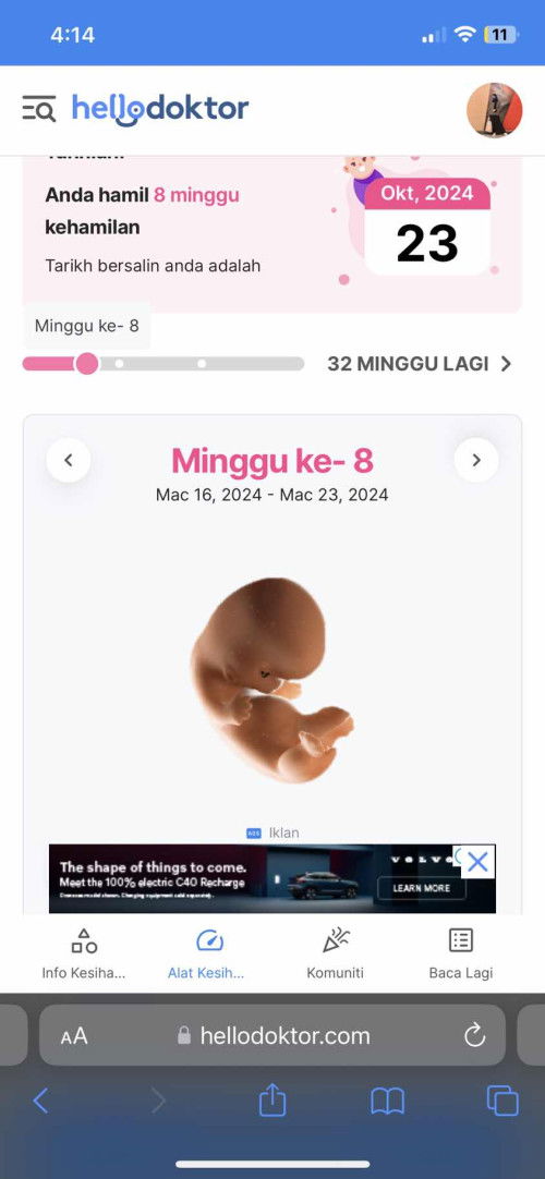 Adakah Cycle period yang pendek mempengaruhi cara pengiraan usia kandungan?