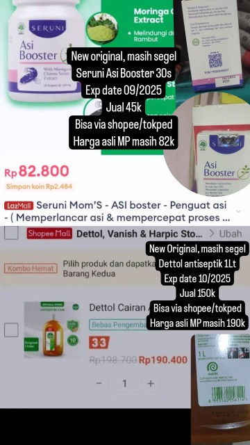 Asi booster, dettol antiseptik