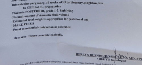 Focal myometrial contraction
