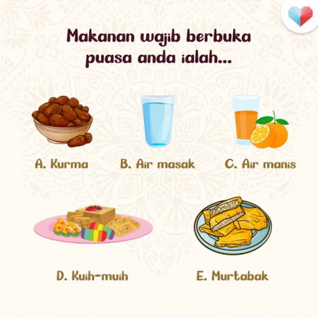 Makanan Wajib Berbuka Puasa