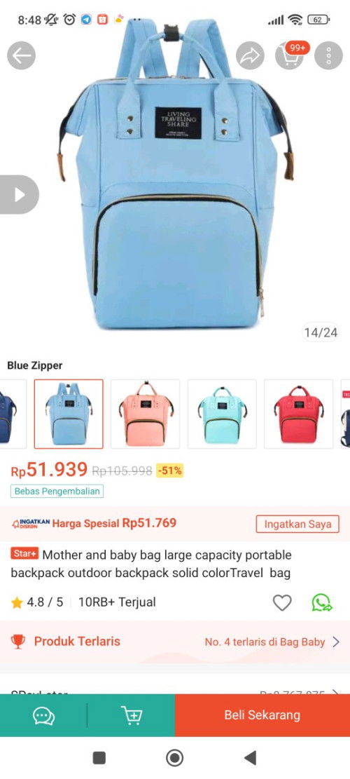 Jual perlengkapan bayi baru, cuma buka kemasan blm dipakai