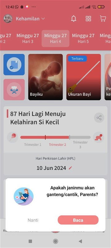 Hamil 27 week seeing nyeri di bawah dada