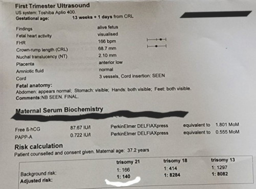 High Risk FTS result