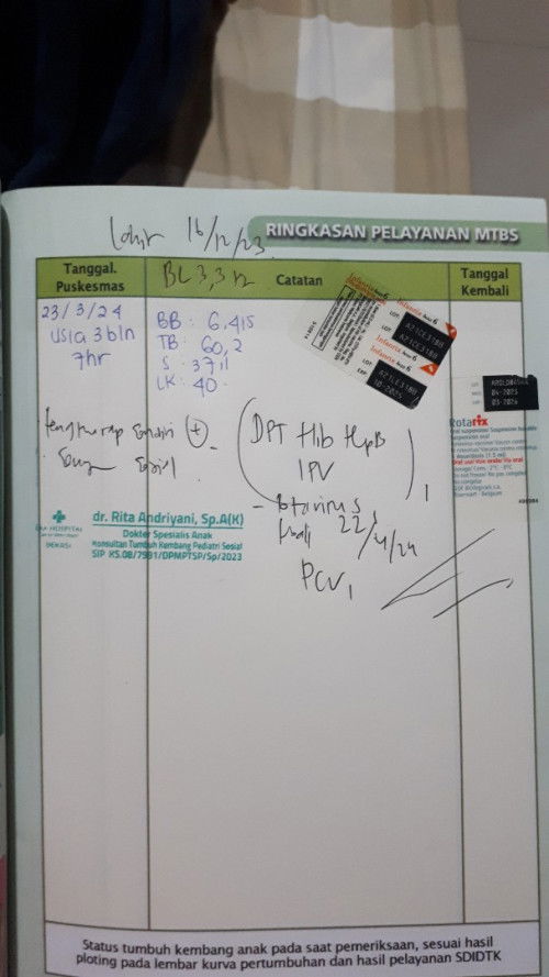 kejar imunisasi bayi 3bln