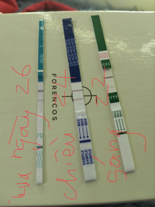 Em chậm 3 ngày thử như vậy là có thai không mấy mom ạ