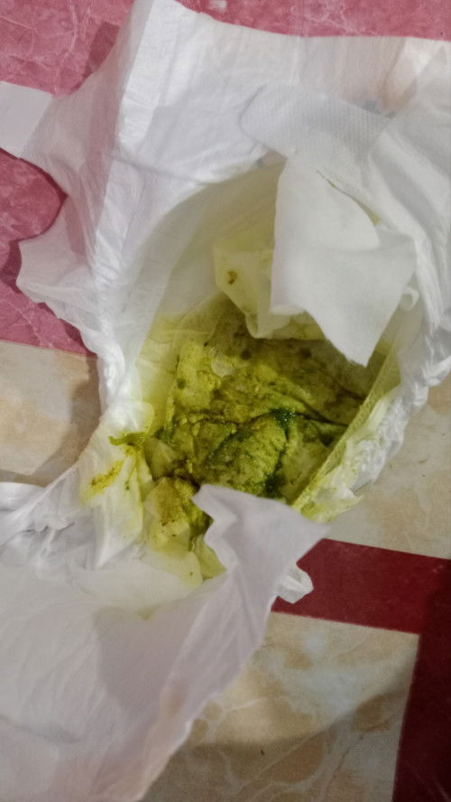 Pup Hijau pada bayi 2 bulan