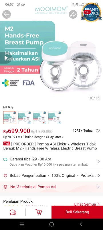 Jual hipseat mooimom dan hands free breastpump mooimom