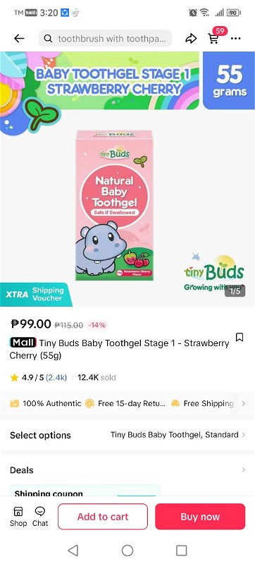 Toothpaste and toothbrush recommendation for 1year old baby.. #FTM