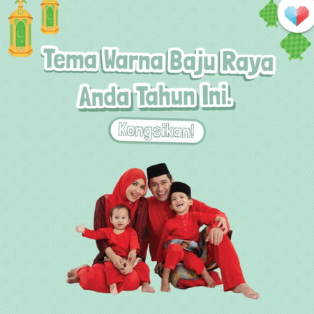 Tema Warna baju Raya Tahun 2024