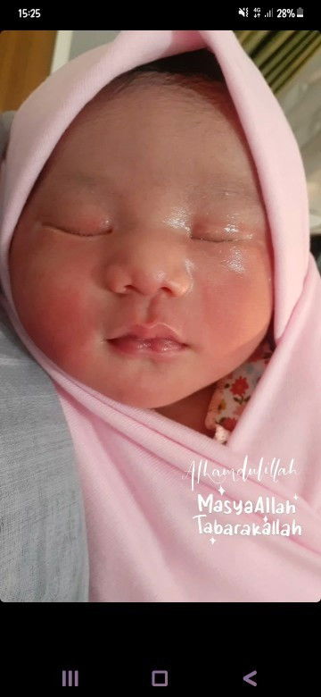 Anak kedua Lahir sesuai HPL 14/04/24 (40 week)