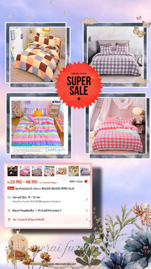 Sprei Cantik dan Murah