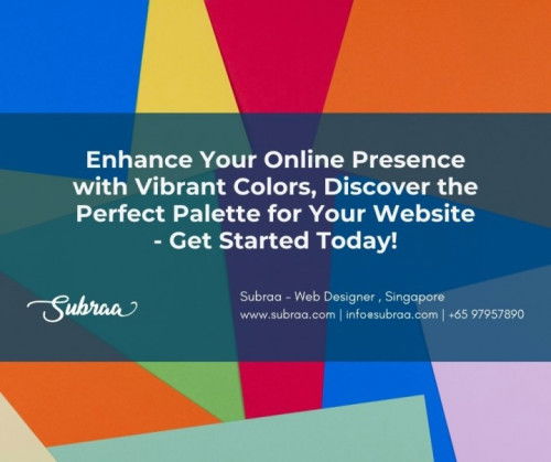 Choosing the right colors for your website design Singapore is crucial one — Subraa