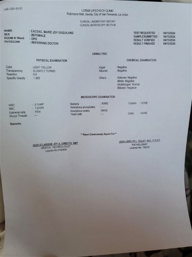 Urinalysis