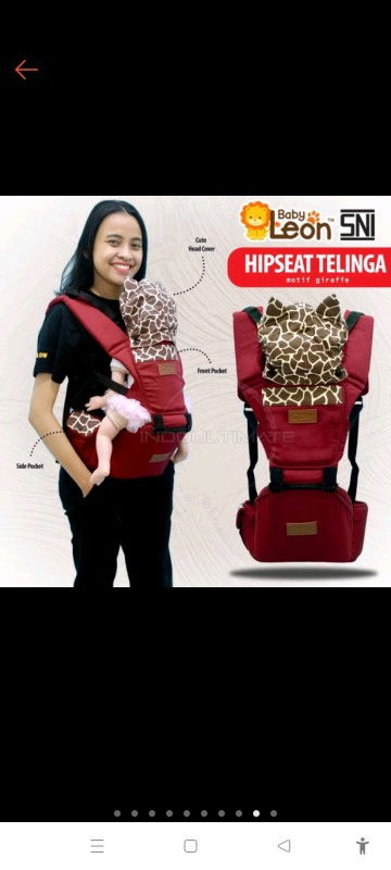 Preloved gendongan hipseat