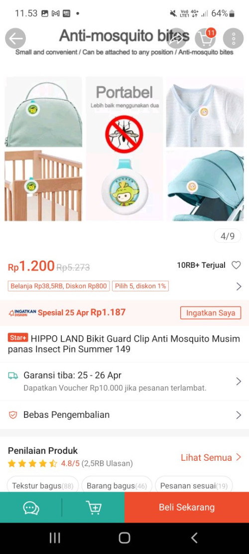 Pengusir nyamuk dan obat gatalnya