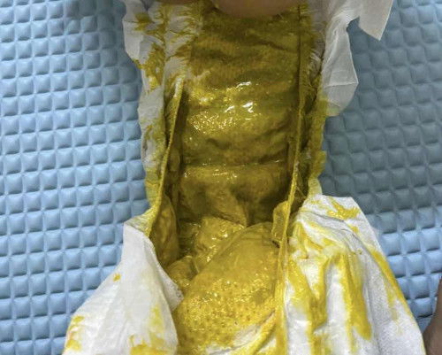 NAJIS BABY warna hijau