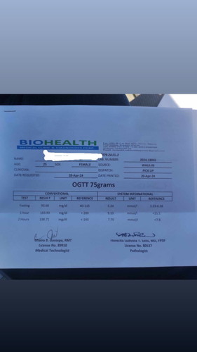 Result of 75g ogtt and Tsh