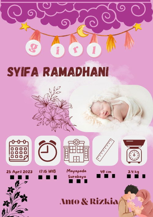 Jasa Edit Poster Kelahiran