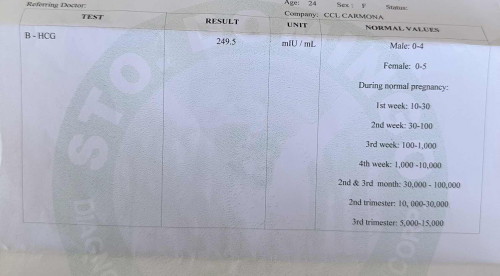 Another Beta Hcg Result