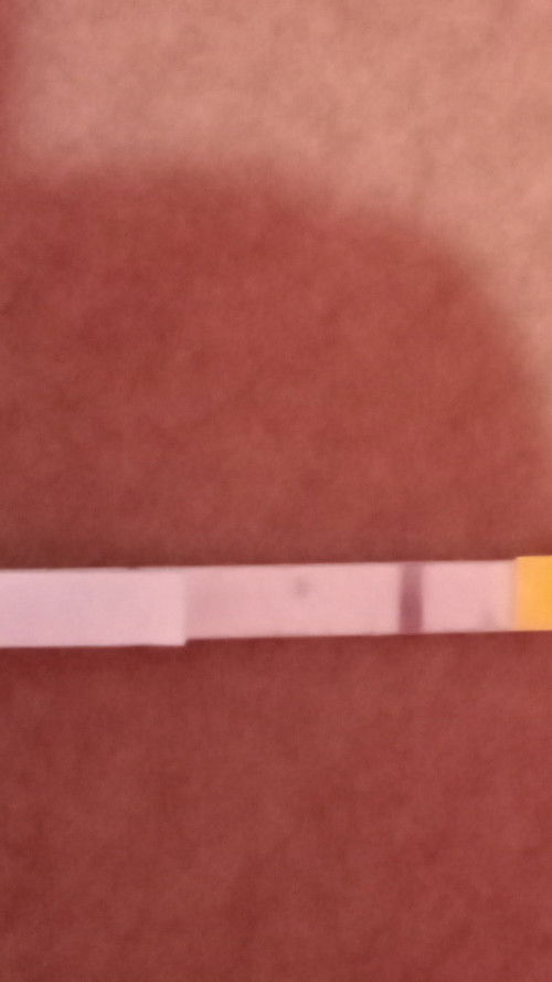 Bun mau nanya ini negatif apa positif  .. ada titik di tespek