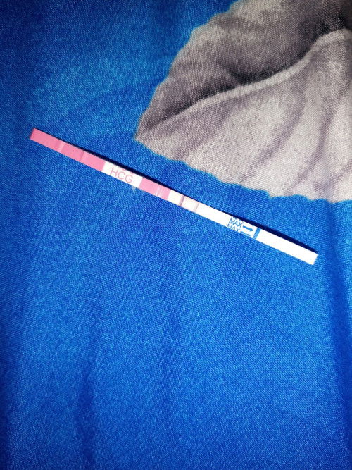 Garis di testpack samar