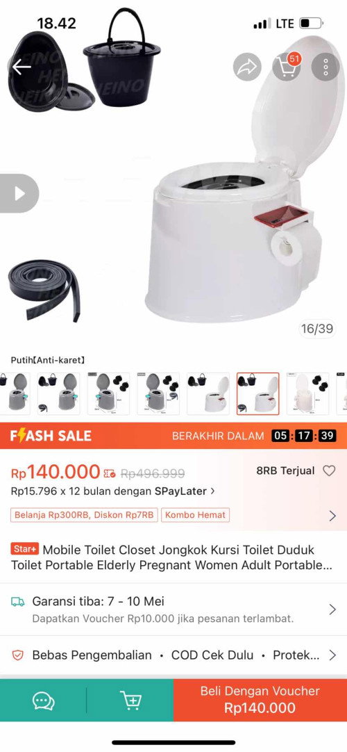 Toilet portabel
