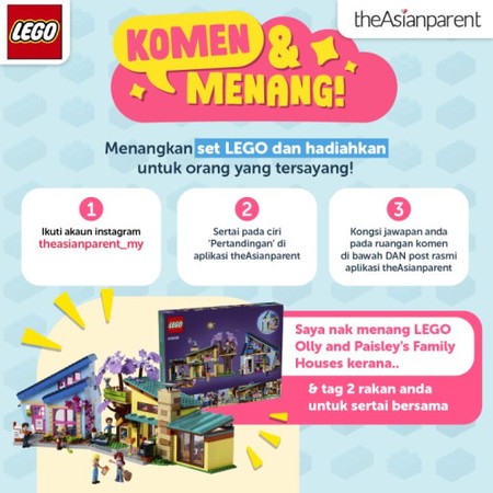✨ Komen & Menang Set LEGO Eksklusif!