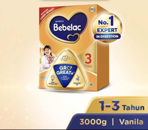 BEBELAC  3 1000gr 150ribu