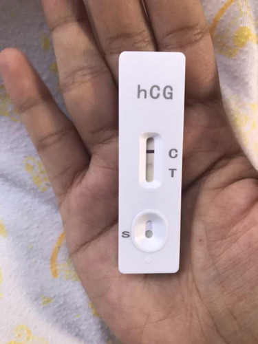 Malabong line sa pregnancy test