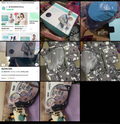 Di jual perlengkapan bayi, bisa tokped