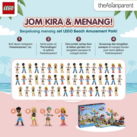 Jom Menang LEGO Set Beach Amusement Park!