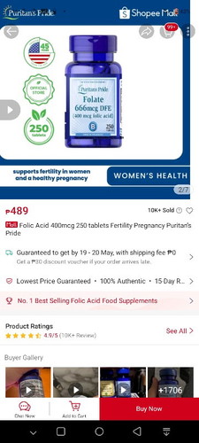 Puritans 400mcg