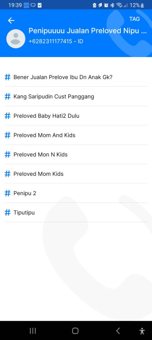 seller preloved baby stuff penipu