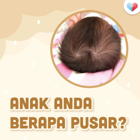 Pusar Rambut Pada Kepala Anak