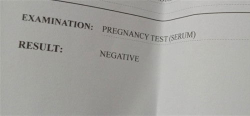 Blood Serum Pregnancy Test
