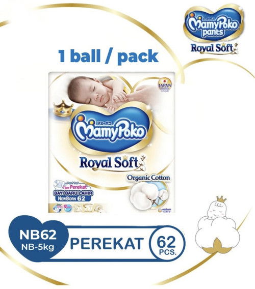 Mamypoko royal nb isi 62 dan xtra kering isi 44