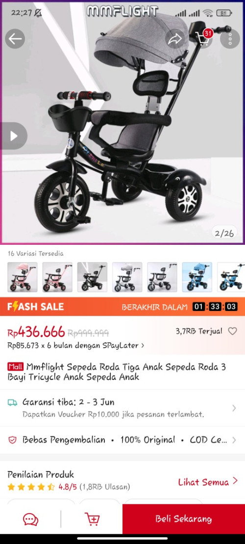 Sepeda bayi