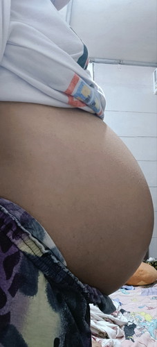 25 weeks. Malaki at mababa daw ang tiyan.