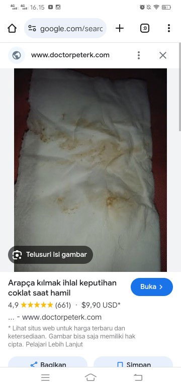 Bund mau tanya,aku udha seminggu keputihan di sertai bercak coklat,ada yg pernah ngalamin gk ya,?