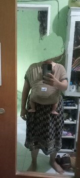 gendongan kain m shape