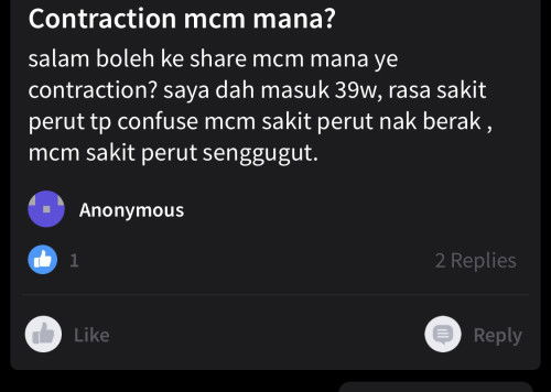 Selamat bersalin. Alhamdulillah 39w4d