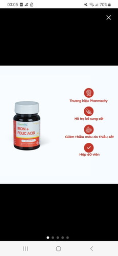 Bổ sung sắt và acid folic