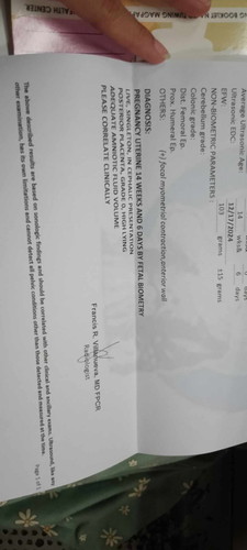 Ano po ba ang ibig sabihin ng (+) focal myometrial constraction anterior wall?