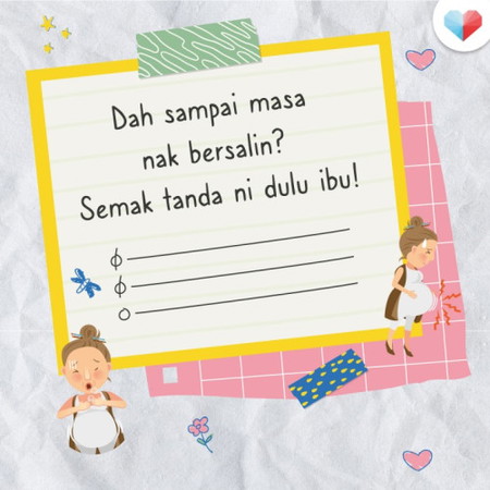 Semak Tanda Nak Bersalin