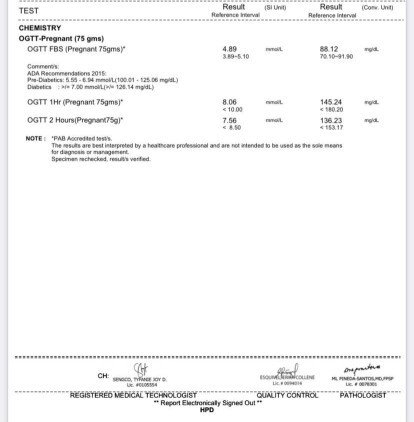 Mag aask lang regarding sa OGTT RESULT