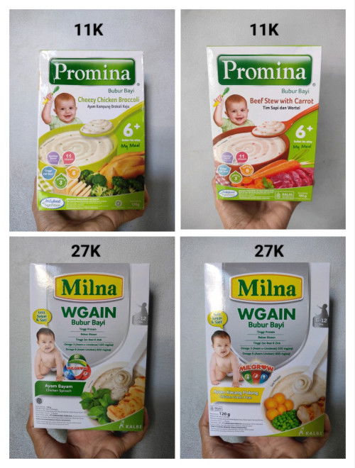 JUAL BUBUR PORTIF BUBUR MPASI 6+ Milna Wgain Promina