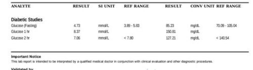 Normal po ba yung  glucose test result ko?