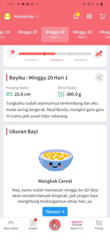Masuk 20minggu 1 hari