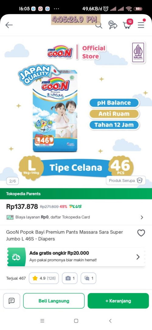 Jual pampers